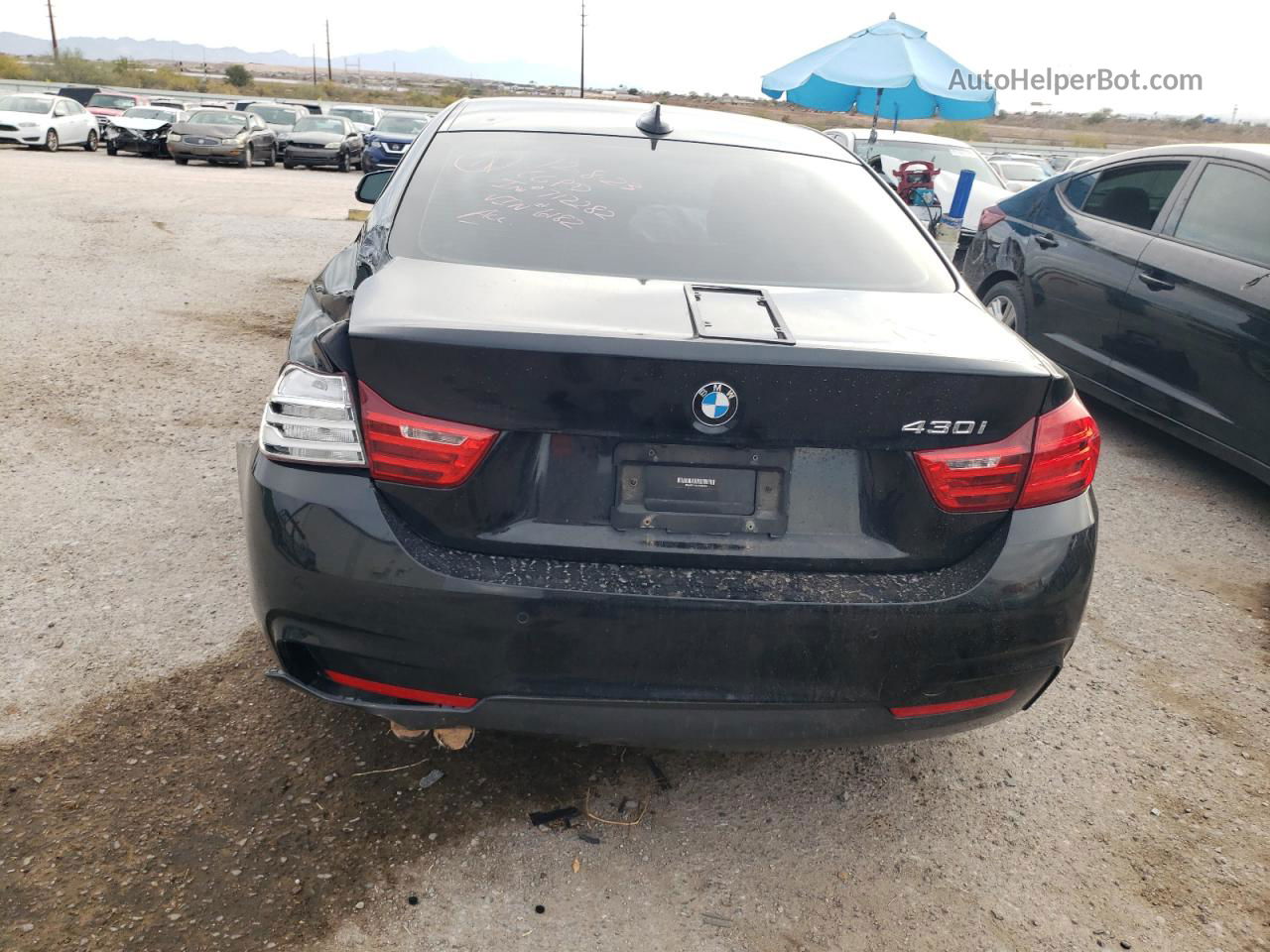 2017 Bmw 430i  Black vin: WBA4R7C31HK896182