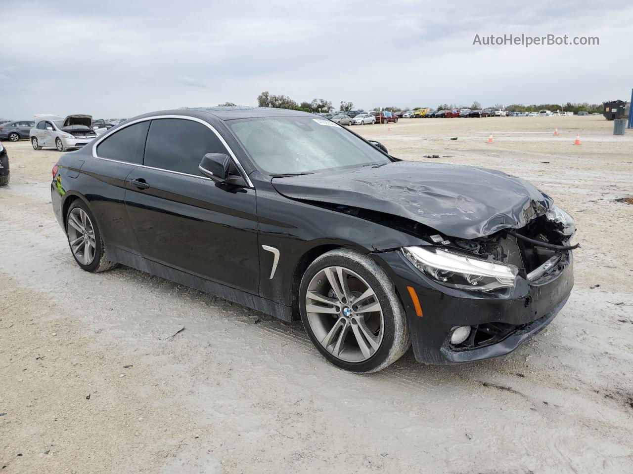 2017 Bmw 430i  Black vin: WBA4R7C32HA078921