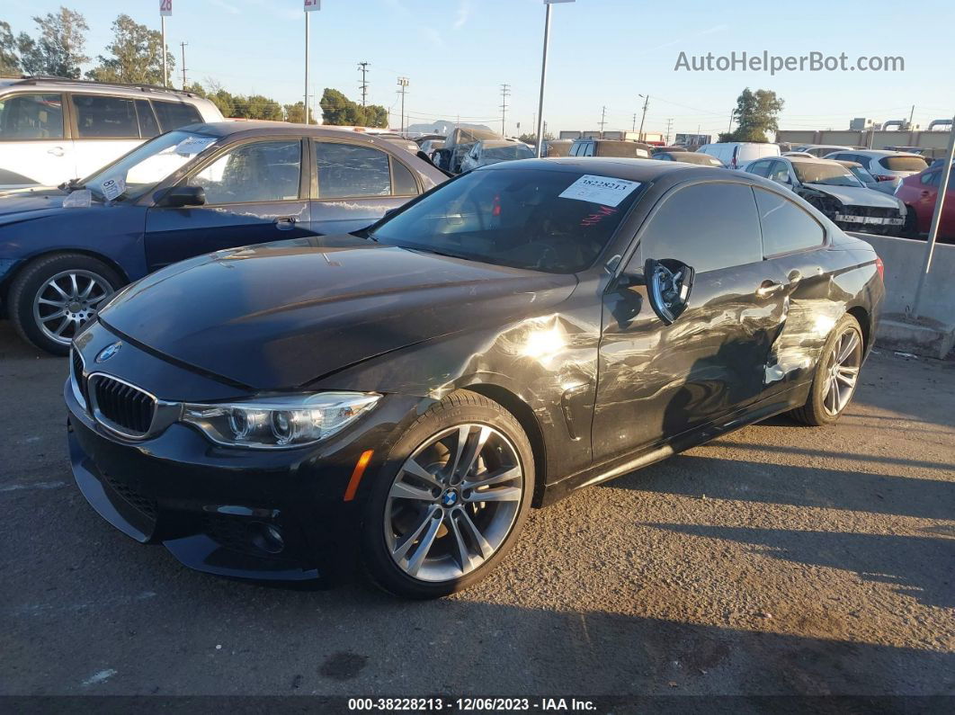 2017 Bmw 430i Black vin: WBA4R7C34HK896385