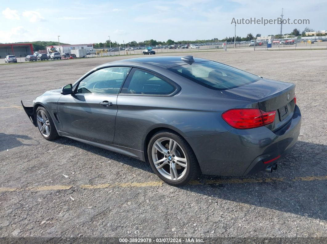 2017 Bmw 430i   Gray vin: WBA4R7C35HK896055