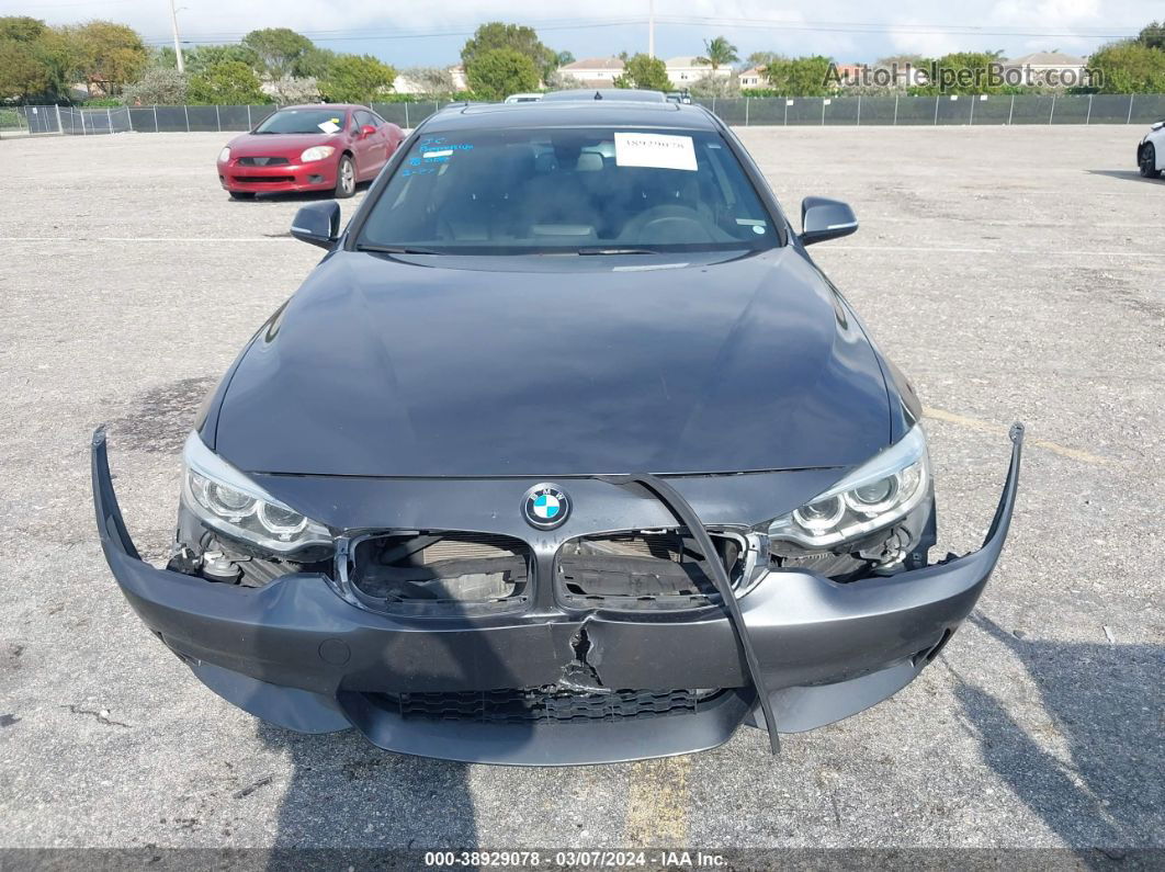 2017 Bmw 430i   Gray vin: WBA4R7C35HK896055