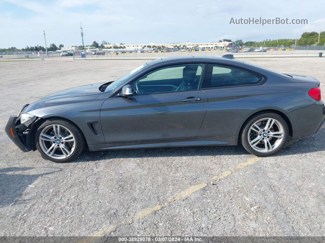 2017 Bmw 430i   Gray vin: WBA4R7C35HK896055