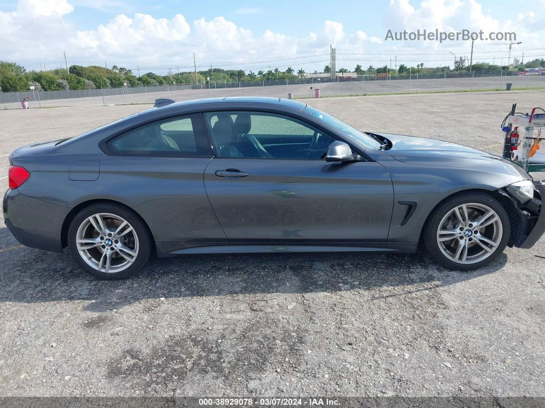 2017 Bmw 430i   Gray vin: WBA4R7C35HK896055