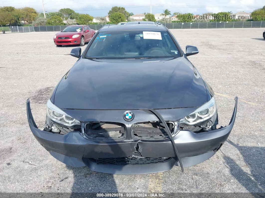 2017 Bmw 430i   Gray vin: WBA4R7C35HK896055