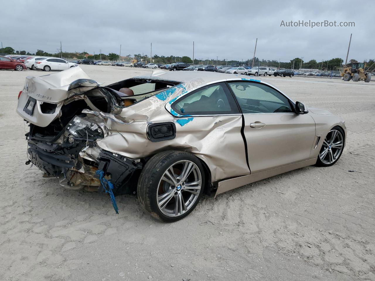 2017 Bmw 430i  Beige vin: WBA4R7C38HK896003