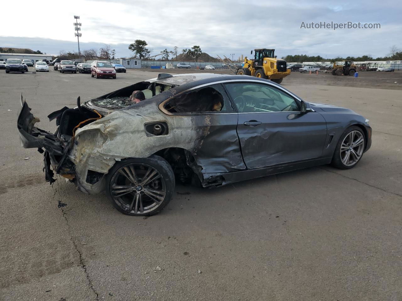 2017 Bmw 430i  Gray vin: WBA4R7C54HK679789