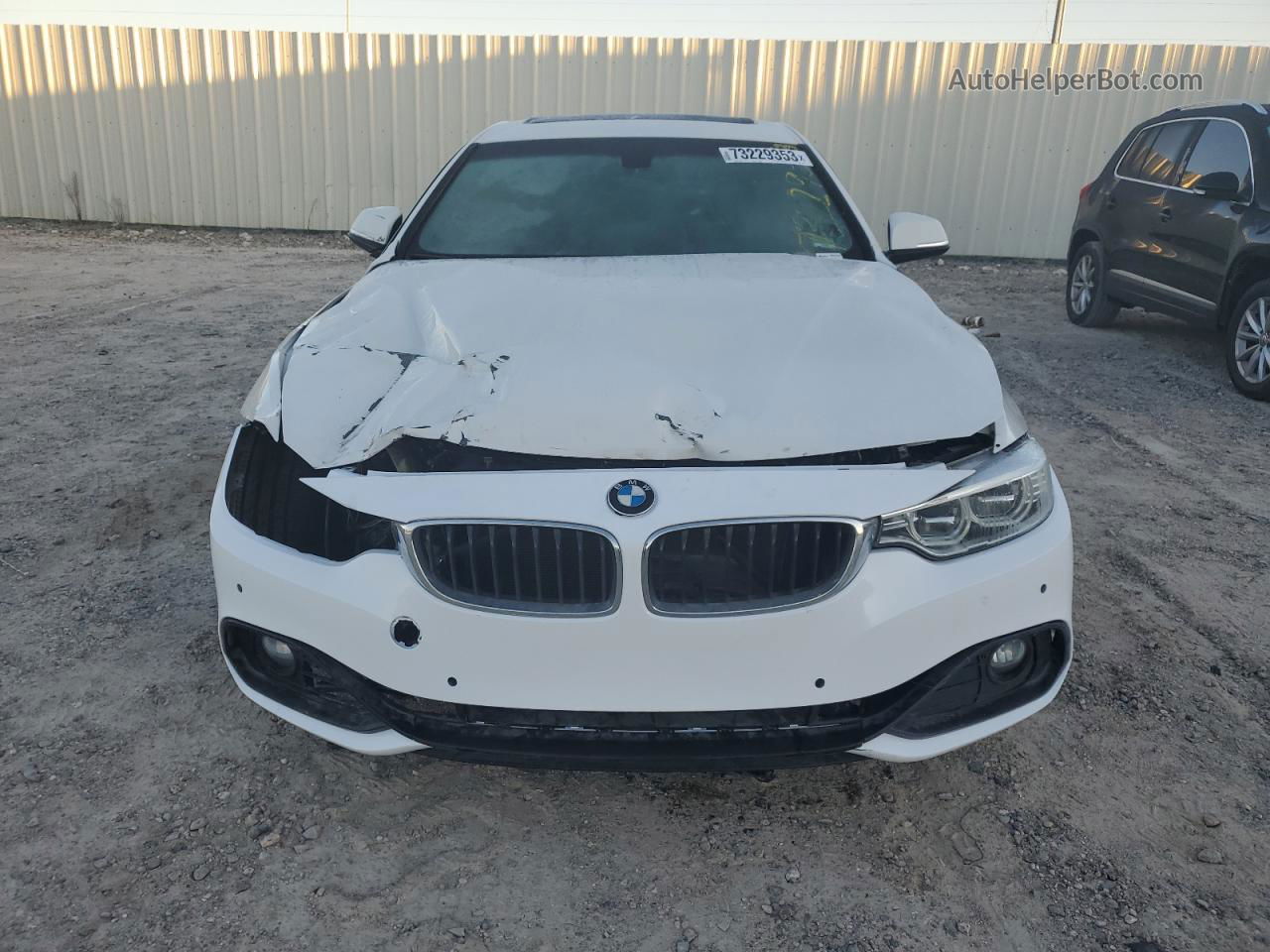 2017 Bmw 430i  White vin: WBA4R7C54HK895934