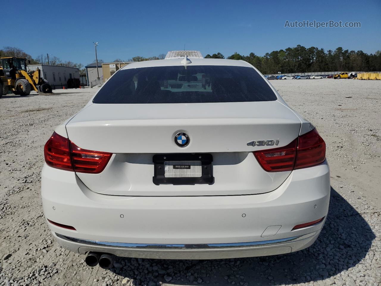 2017 Bmw 430i  White vin: WBA4R7C56HK876656