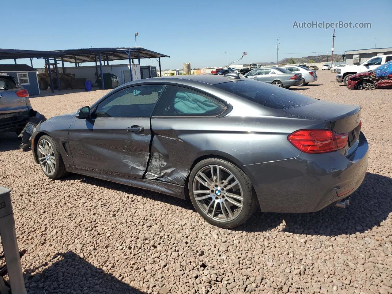 2017 Bmw 430i  Gray vin: WBA4R7C57HK679706