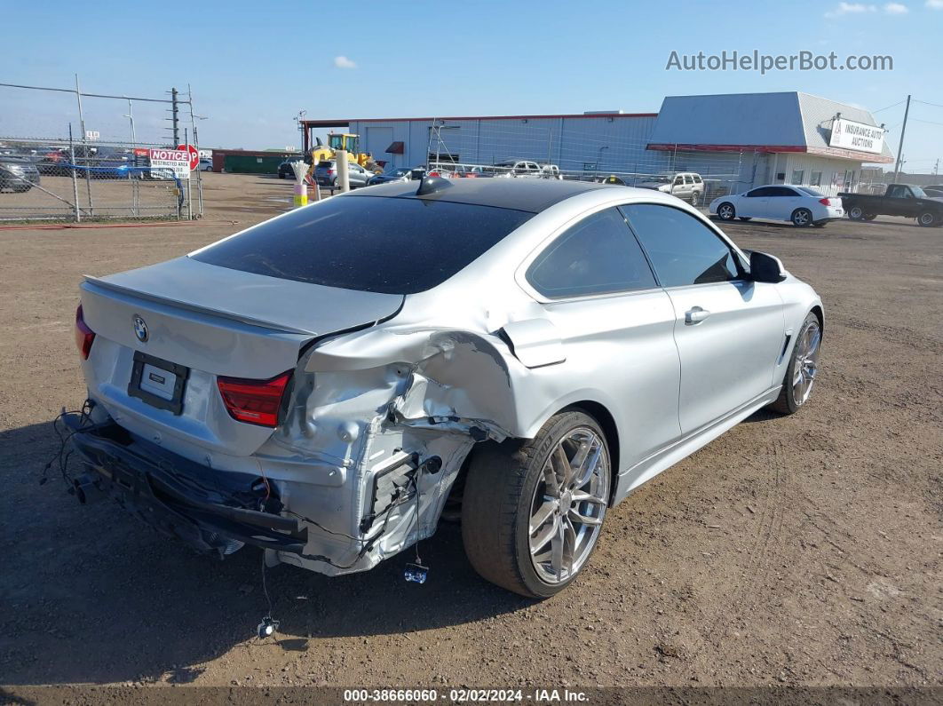 2017 Bmw 430i   Silver vin: WBA4R7C57HK895877