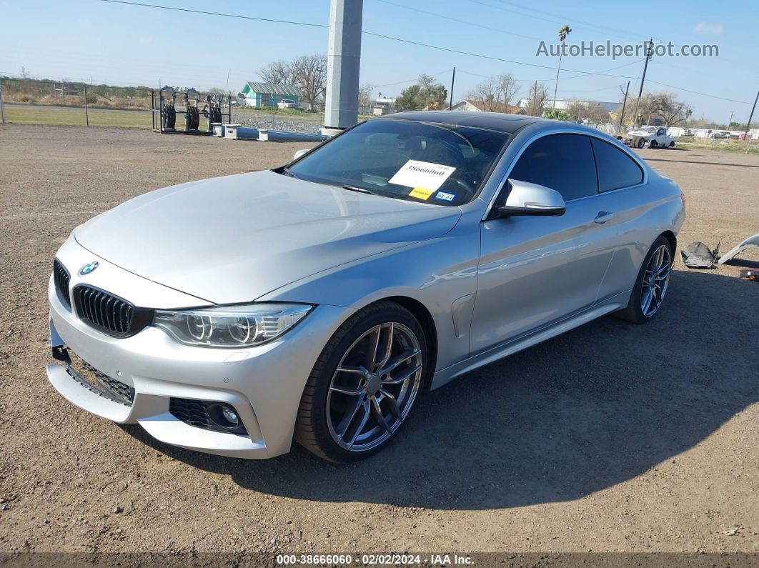 2017 Bmw 430i   Silver vin: WBA4R7C57HK895877