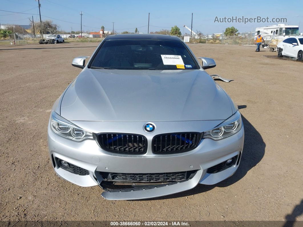 2017 Bmw 430i   Silver vin: WBA4R7C57HK895877