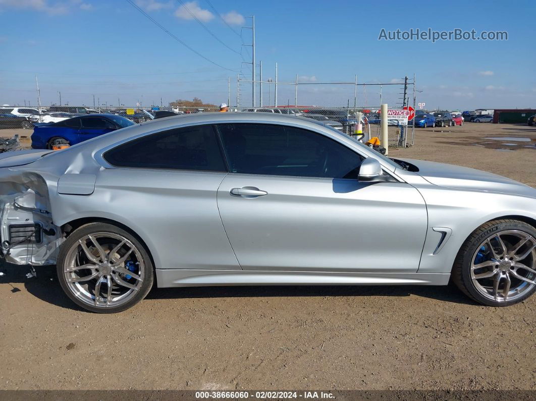 2017 Bmw 430i   Silver vin: WBA4R7C57HK895877