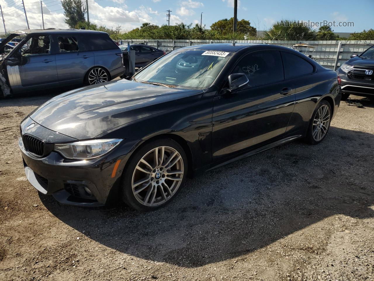 2017 Bmw 430i  Black vin: WBA4R7C58HK679519