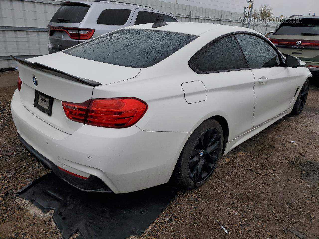 2017 Bmw 430i  White vin: WBA4R7C58HK679584