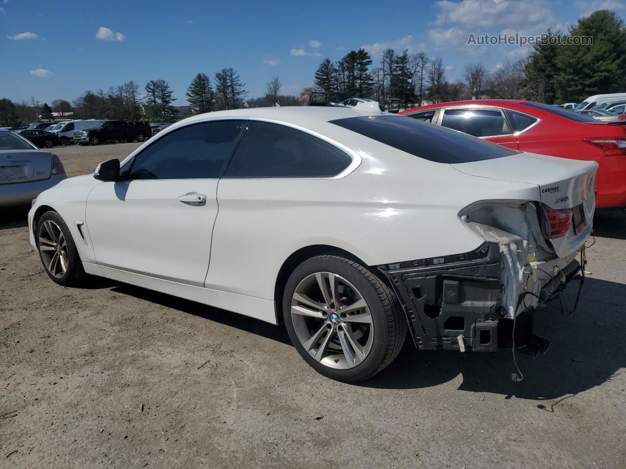 2017 Bmw 430xi  White vin: WBA4R9C31HK878938