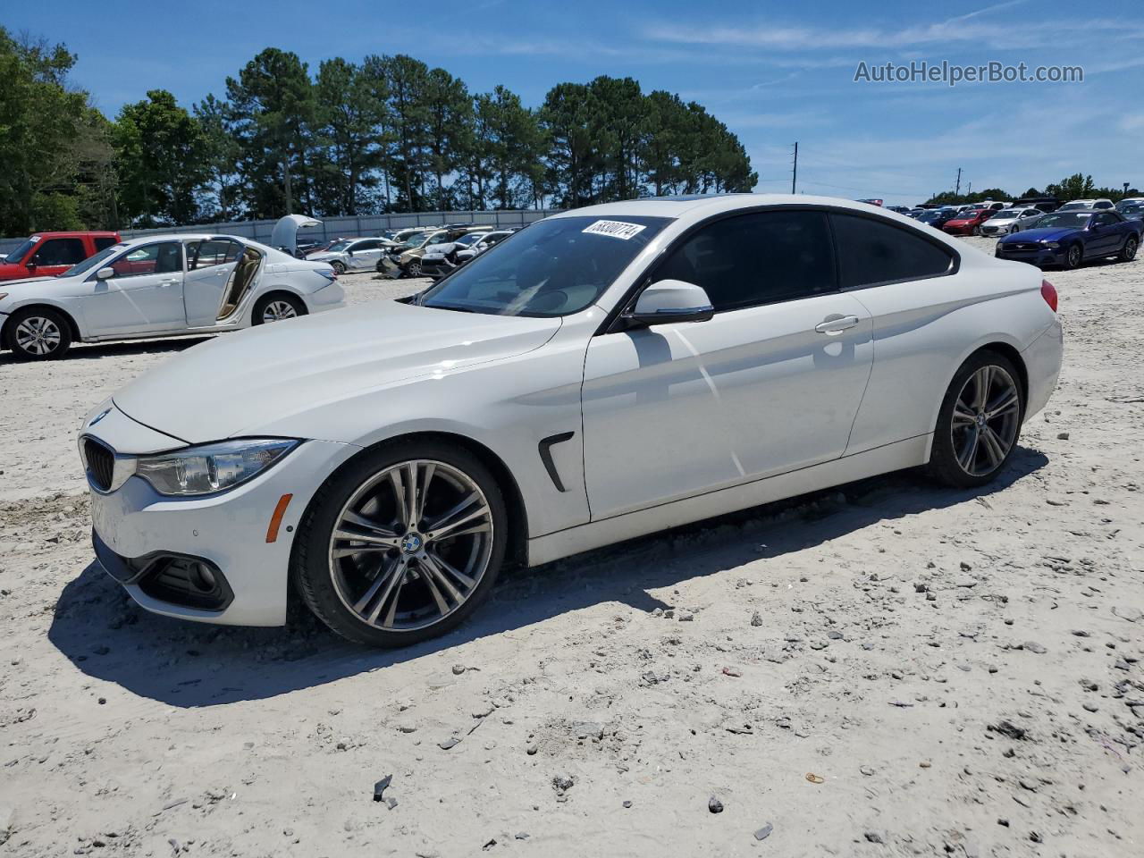 2017 Bmw 430xi  White vin: WBA4R9C3XHK878808