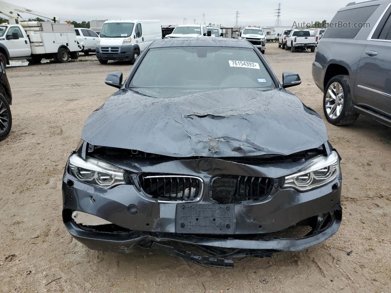 2017 Bmw 430xi  Gray vin: WBA4R9C53HK878618