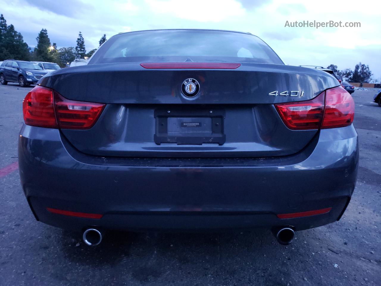 2017 Bmw 440i  Угольный vin: WBA4T9C54H5A14650