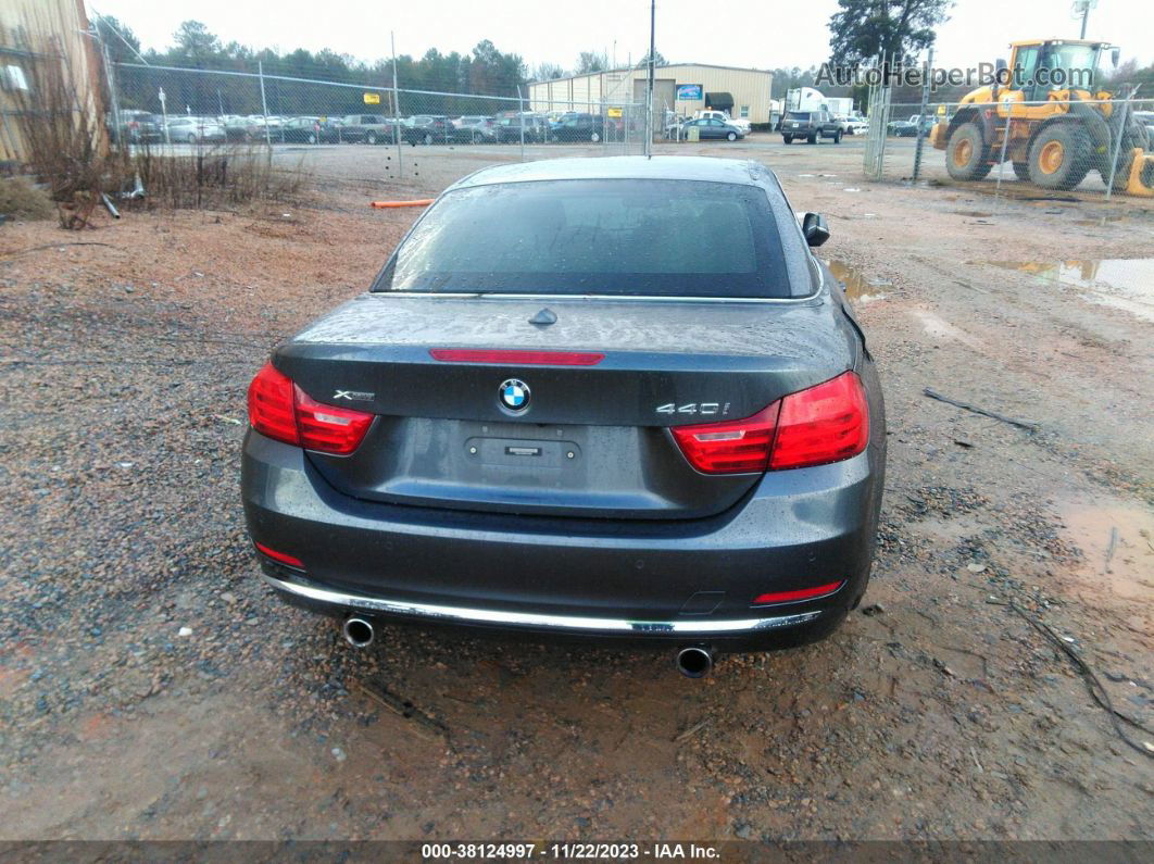 2017 Bmw 440i Xdrive Gray vin: WBA4U1C58H5A15945