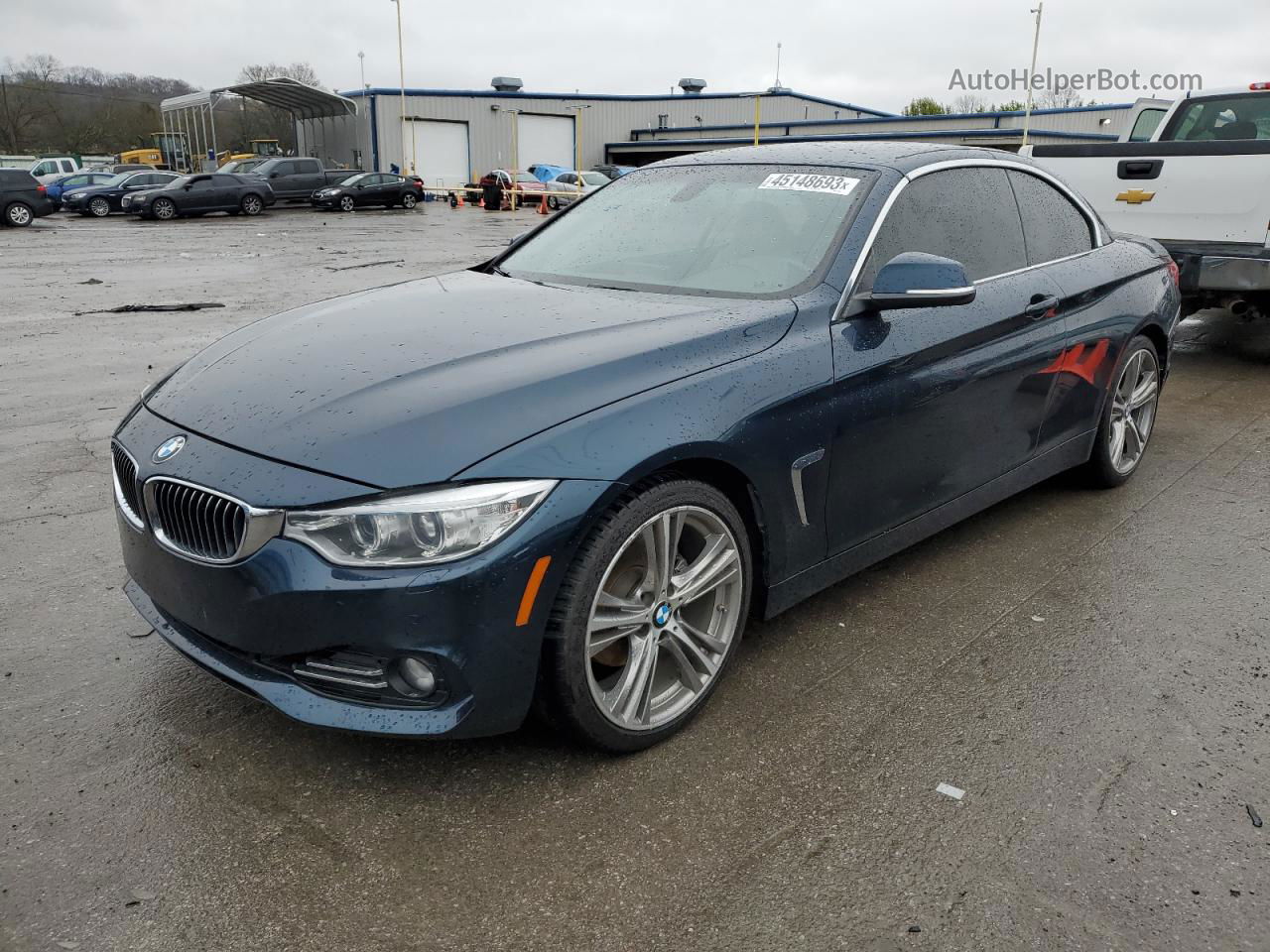 2017 Bmw 430i  Blue vin: WBA4U7C34H5J54985