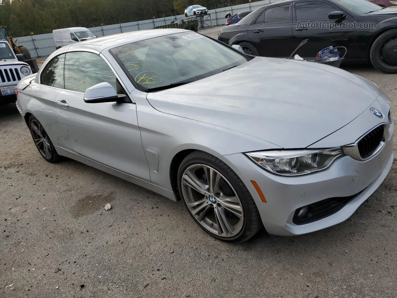 2017 Bmw 430i  Silver vin: WBA4U7C36H5J54969