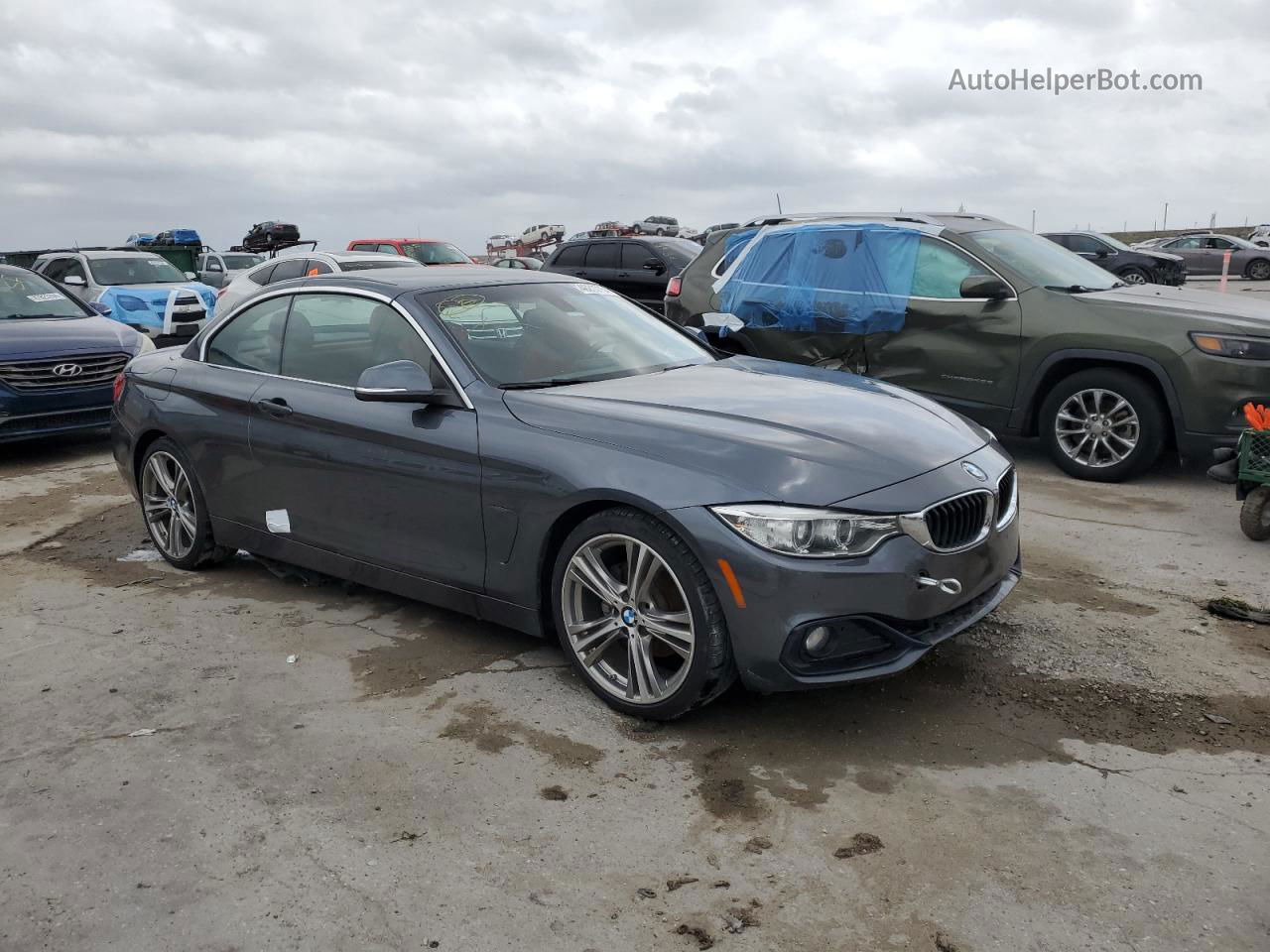 2017 Bmw 430i  Gray vin: WBA4U7C36H5J54986