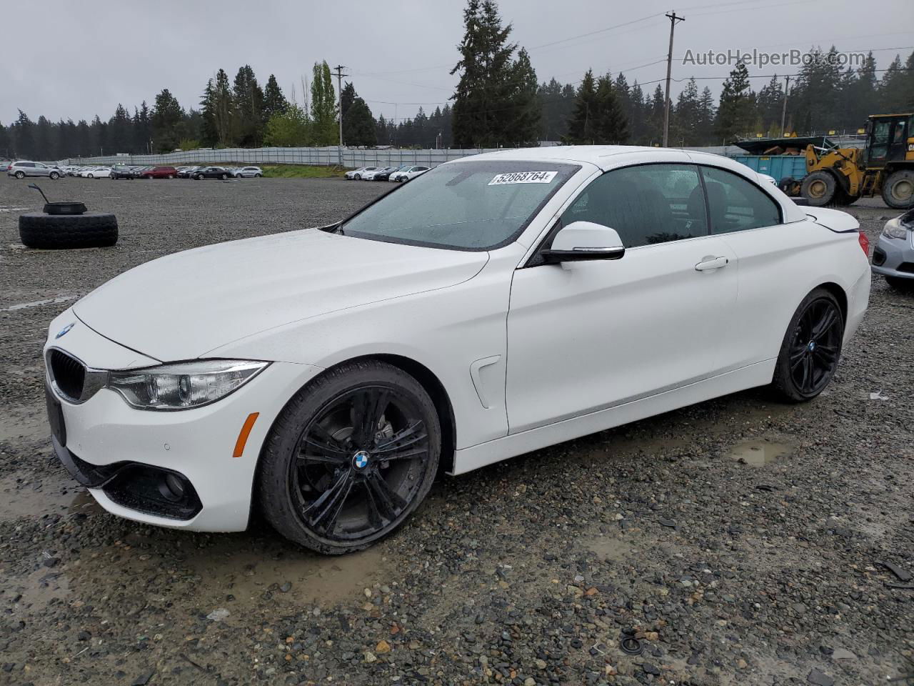 2017 Bmw 430i  White vin: WBA4U7C39H5H19881