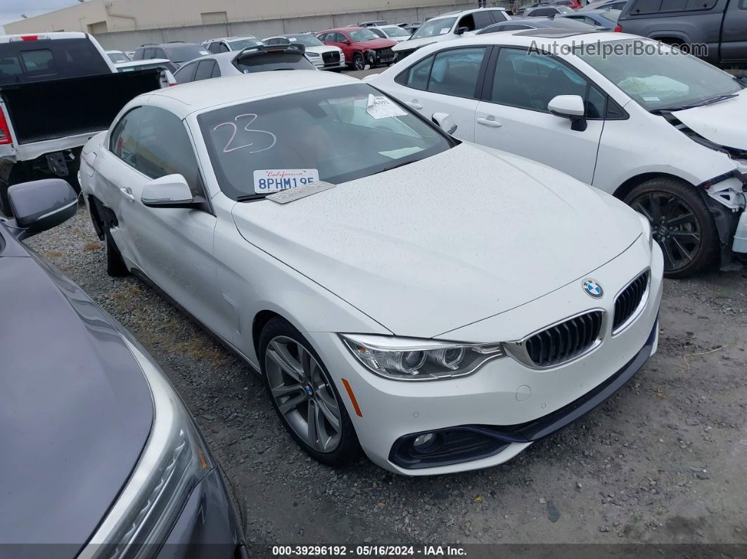 2017 Bmw 430i   White vin: WBA4U7C39H5H19931