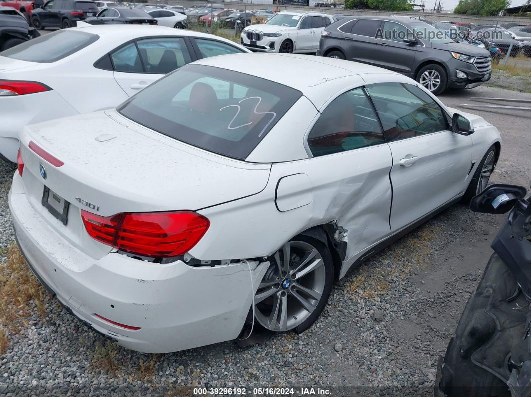 2017 Bmw 430i   White vin: WBA4U7C39H5H19931