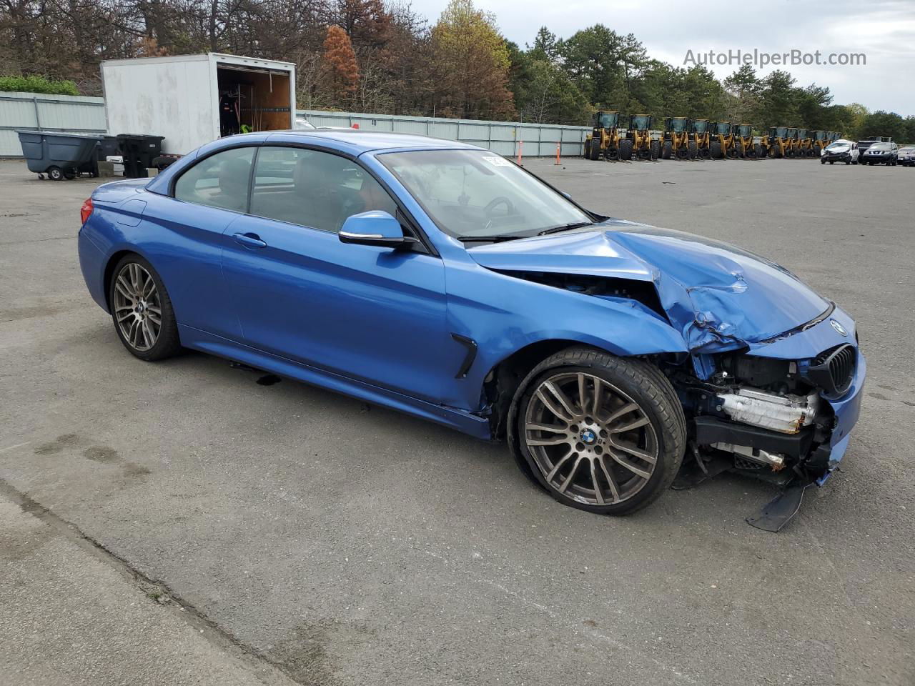 2017 Bmw 430i  Blue vin: WBA4U7C50H5D43332