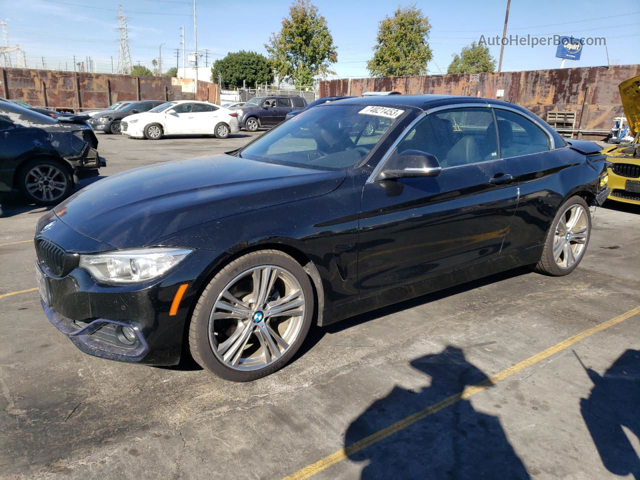 2017 Bmw 430i  Черный vin: WBA4U7C51H5D42724