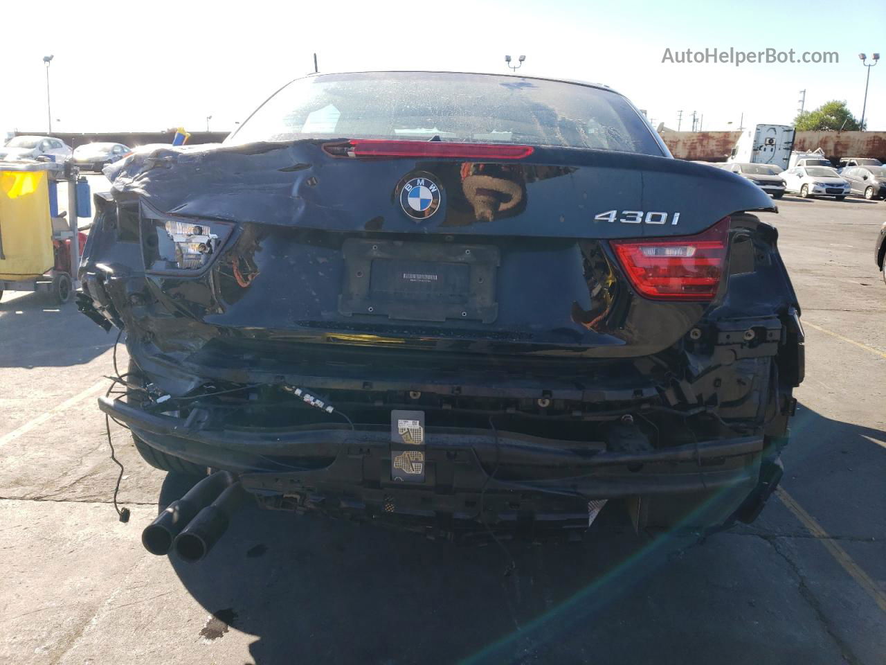 2017 Bmw 430i  Black vin: WBA4U7C51H5D42724