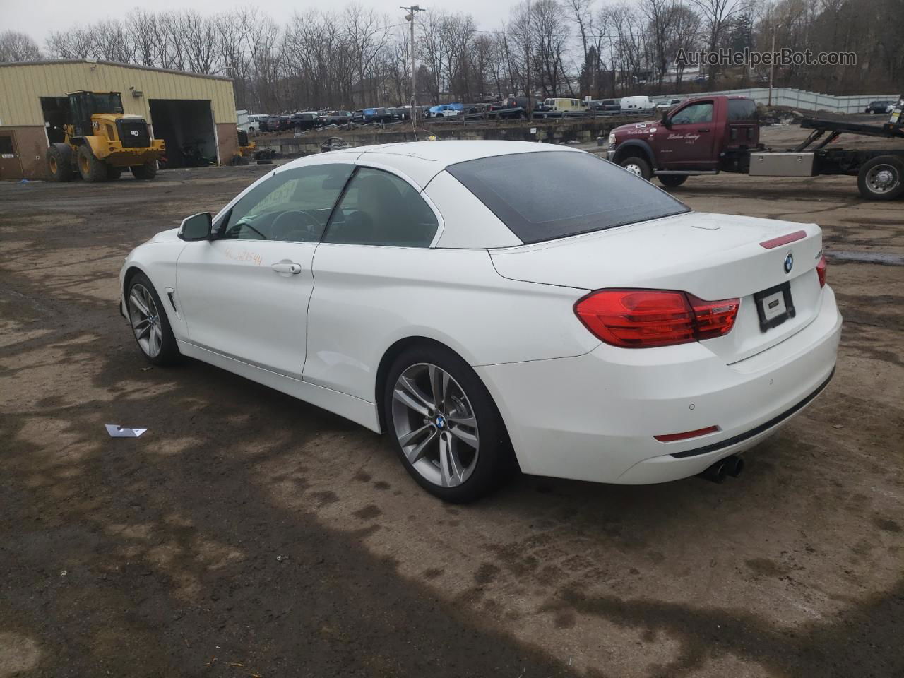 2017 Bmw 430i  White vin: WBA4U7C52H5D43199