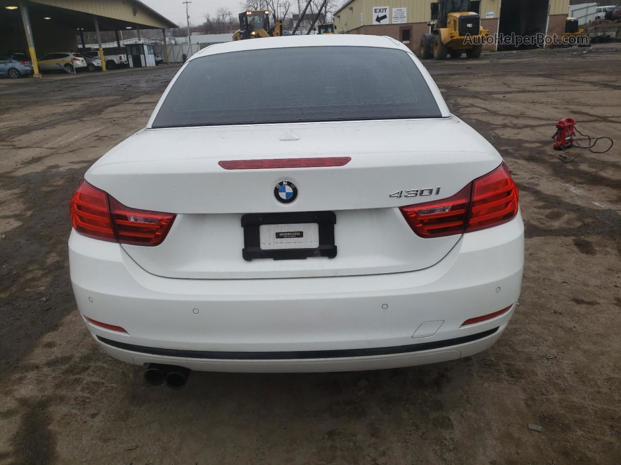 2017 Bmw 430i  White vin: WBA4U7C52H5D43199