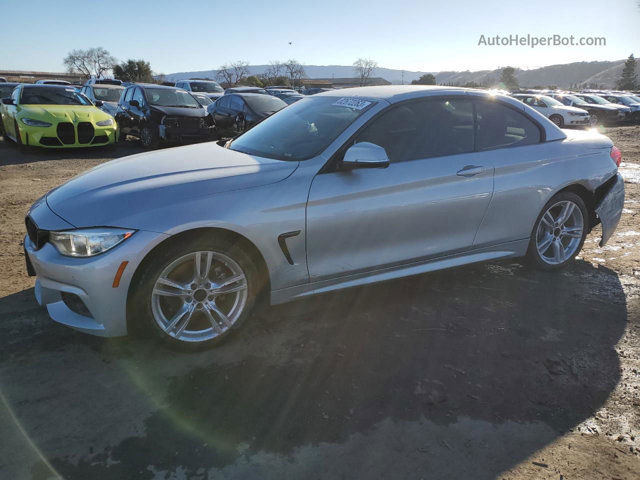 2017 Bmw 430i  Silver vin: WBA4U7C52H5D43249