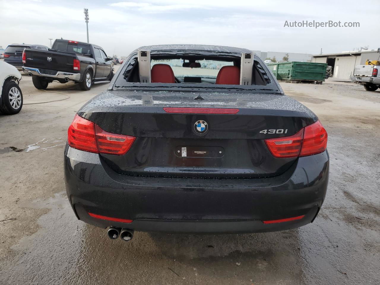 2017 Bmw 430i  Black vin: WBA4U7C54H5H19692