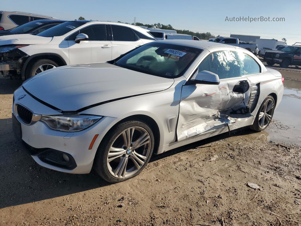 2017 Bmw 430xi  White vin: WBA4U9C34H5H64223