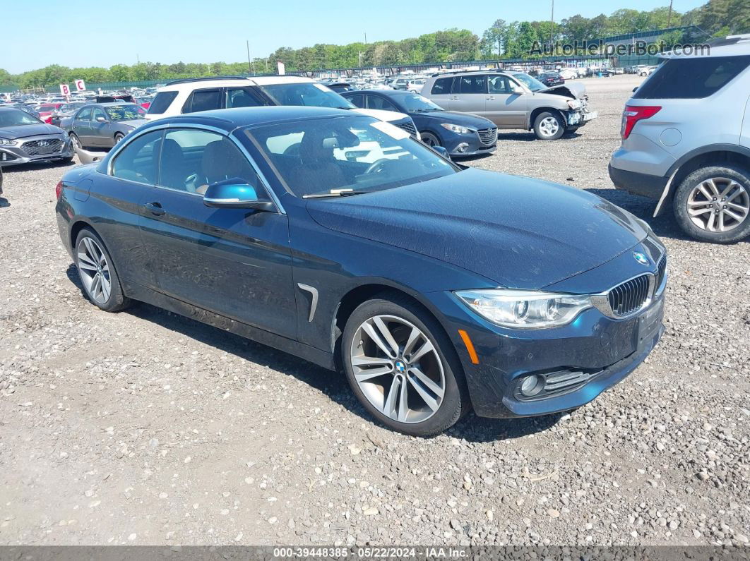 2017 Bmw 430i Xdrive Blue vin: WBA4U9C59H5D44197