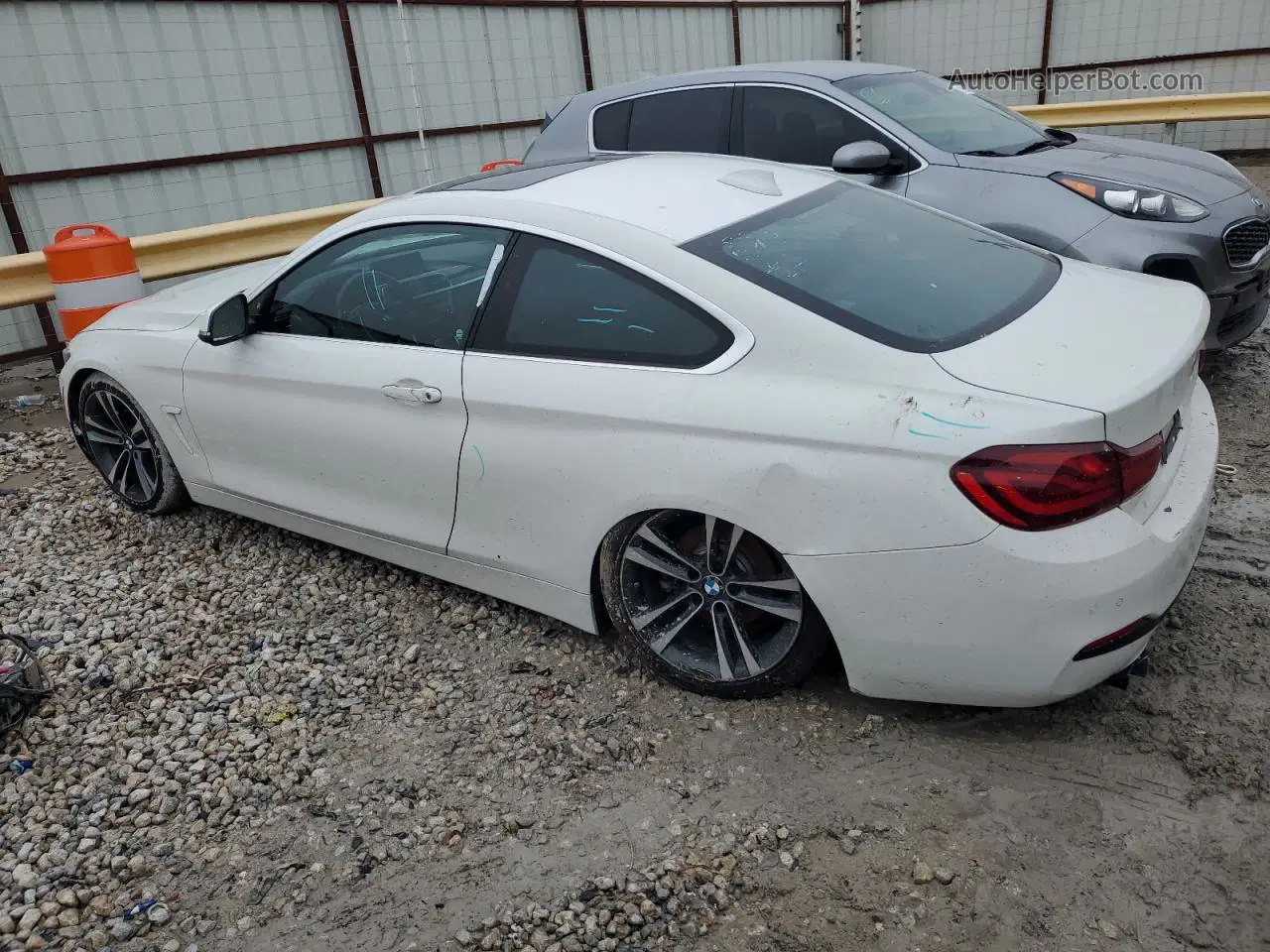 2020 Bmw 430i  White vin: WBA4W3C01LFH31342