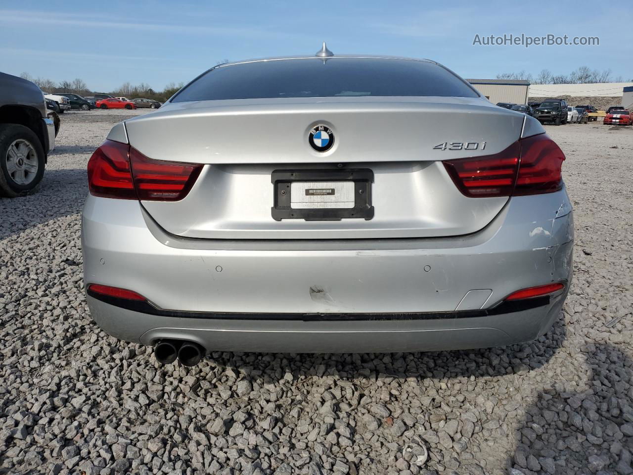 2020 Bmw 430i  Silver vin: WBA4W3C07LFH12942