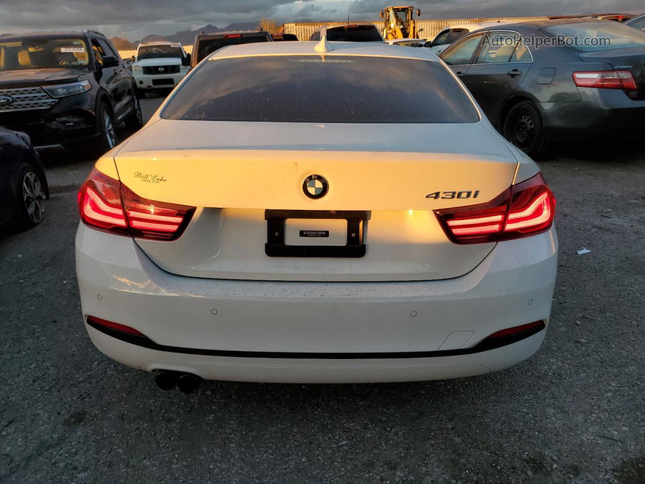 2020 Bmw 430i  White vin: WBA4W3C07LFH57962