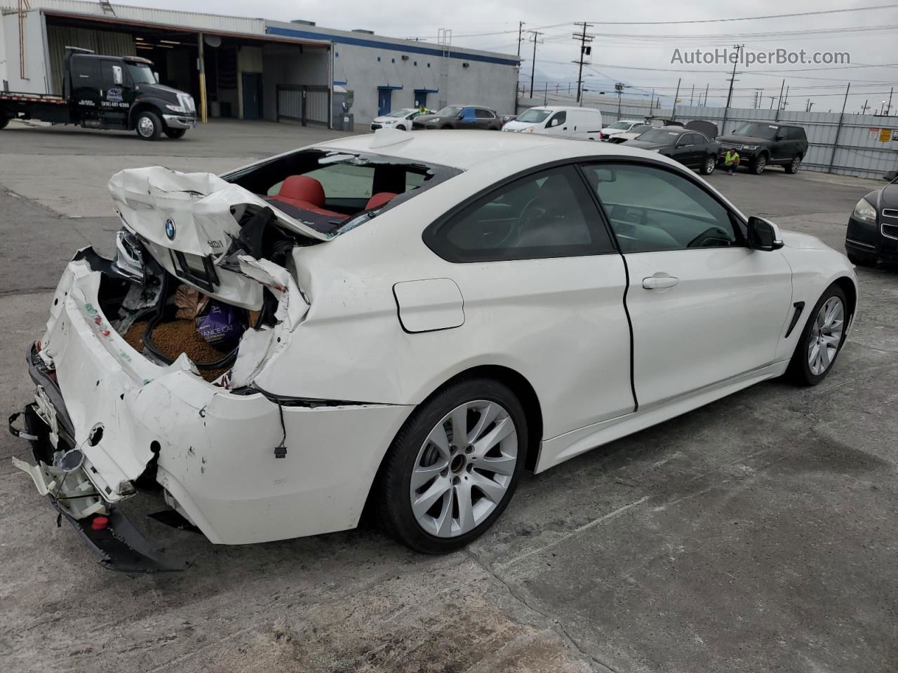 2018 Bmw 430i  White vin: WBA4W3C50JAB87129