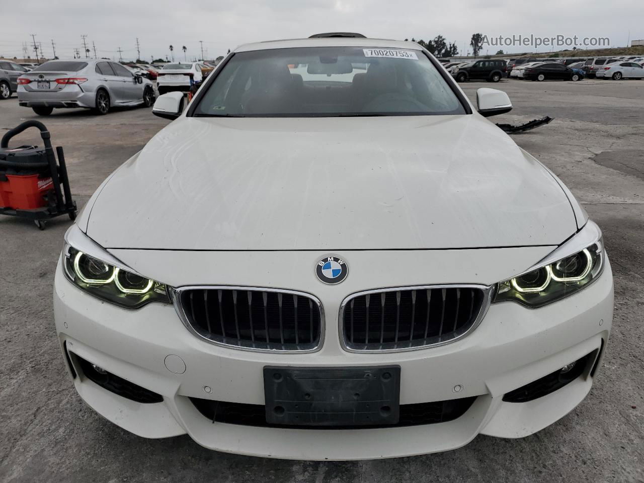 2018 Bmw 430i  White vin: WBA4W3C50JAB87129