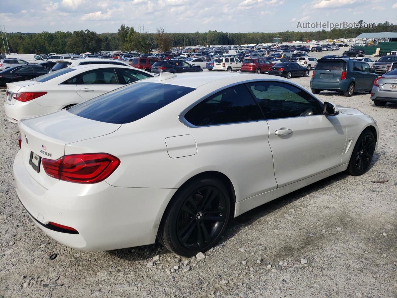 2018 Bmw 430i  White vin: WBA4W3C50JAC97551