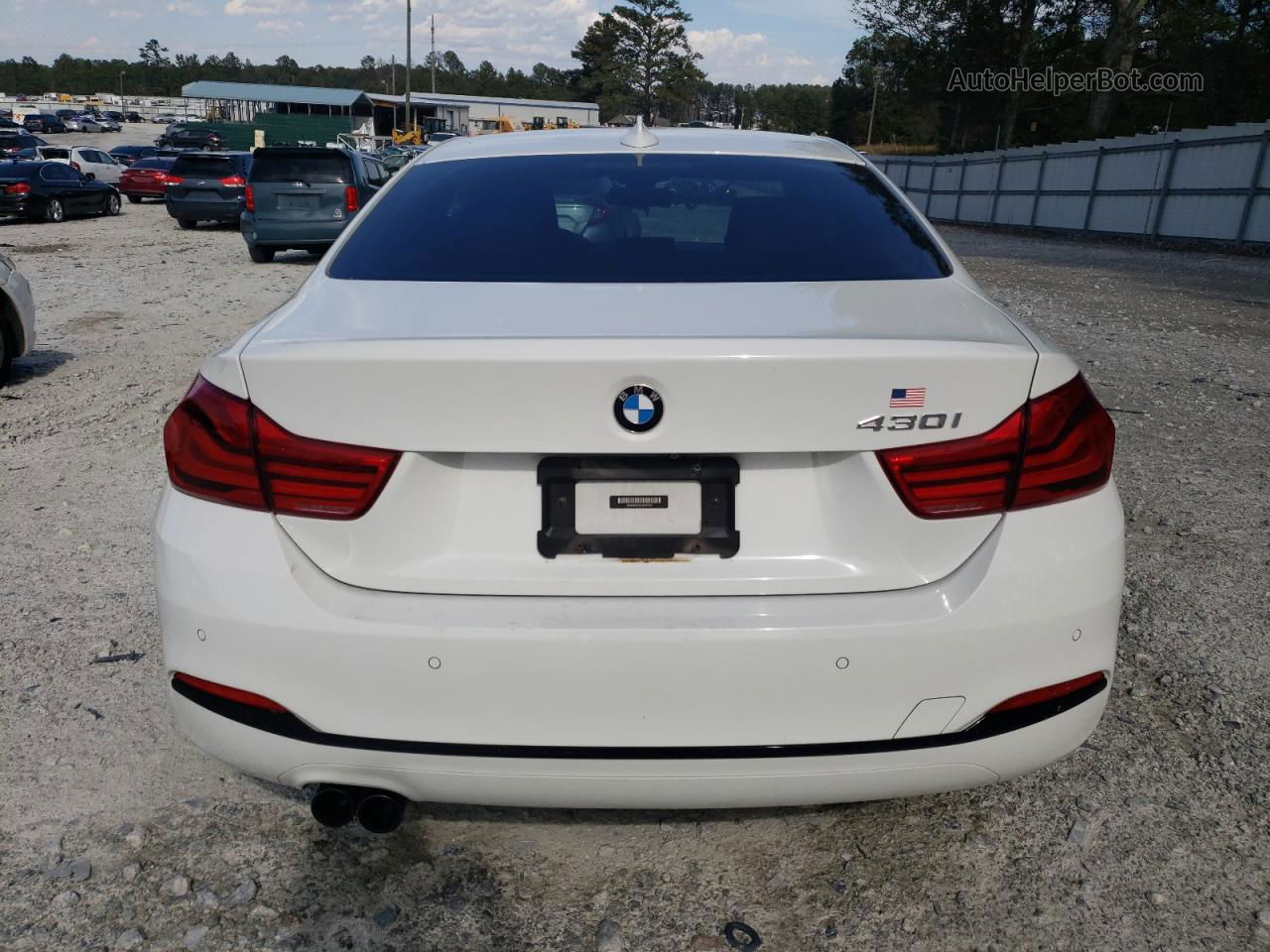 2018 Bmw 430i  White vin: WBA4W3C50JAC97551