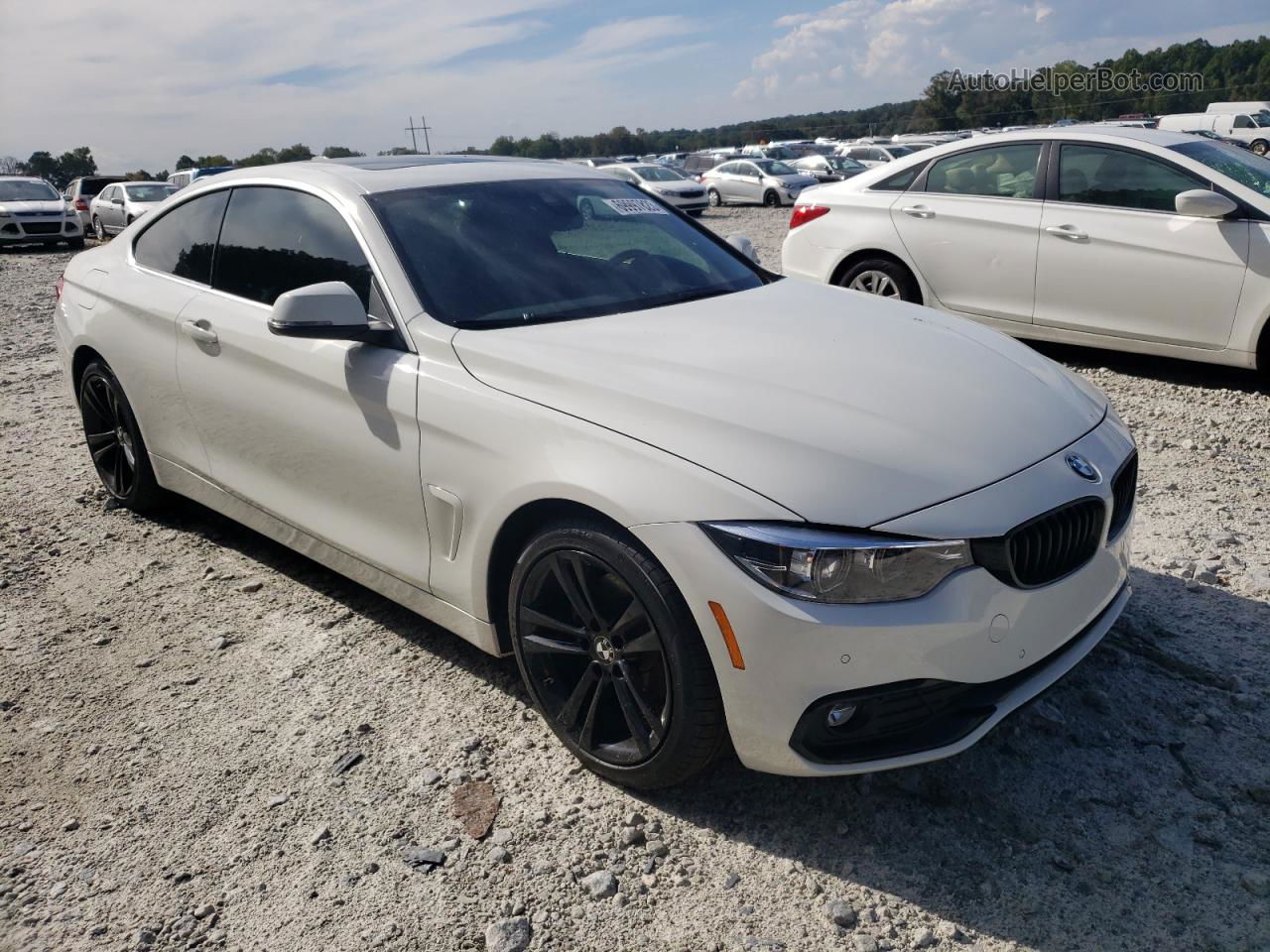 2018 Bmw 430i  White vin: WBA4W3C50JAC97551