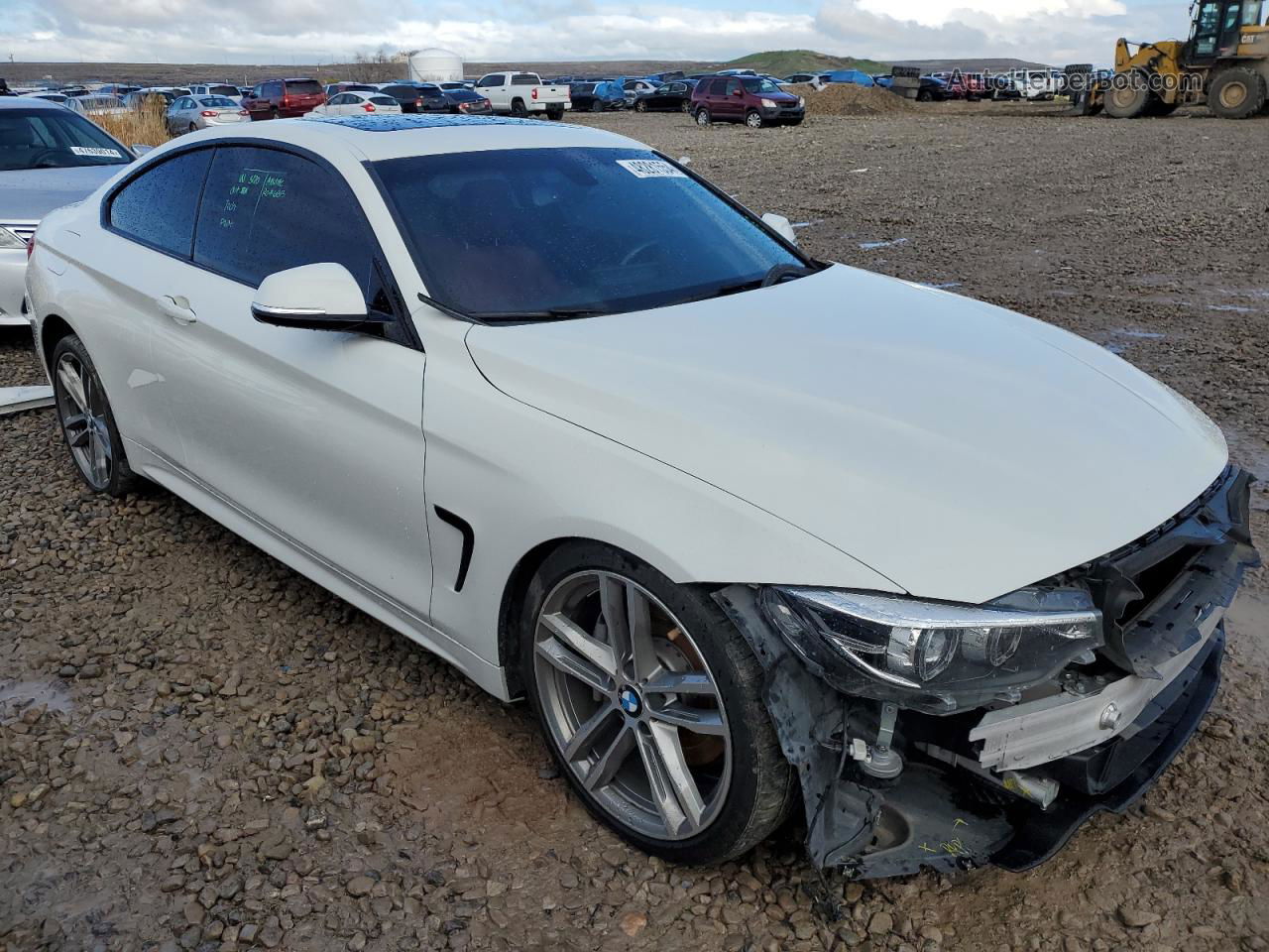 2018 Bmw 430i  White vin: WBA4W3C50JAF91435