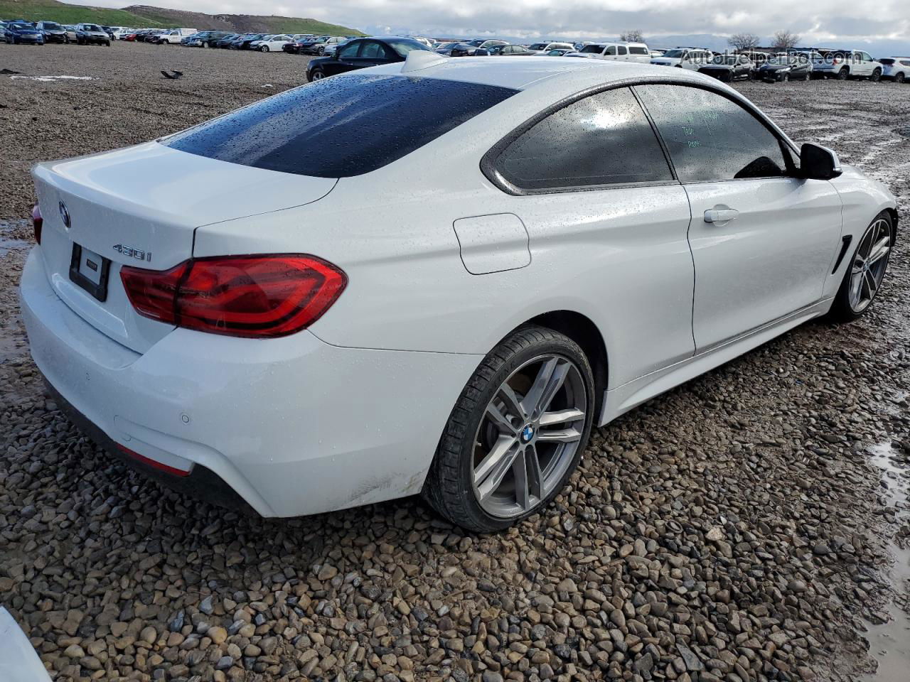 2018 Bmw 430i  White vin: WBA4W3C50JAF91435