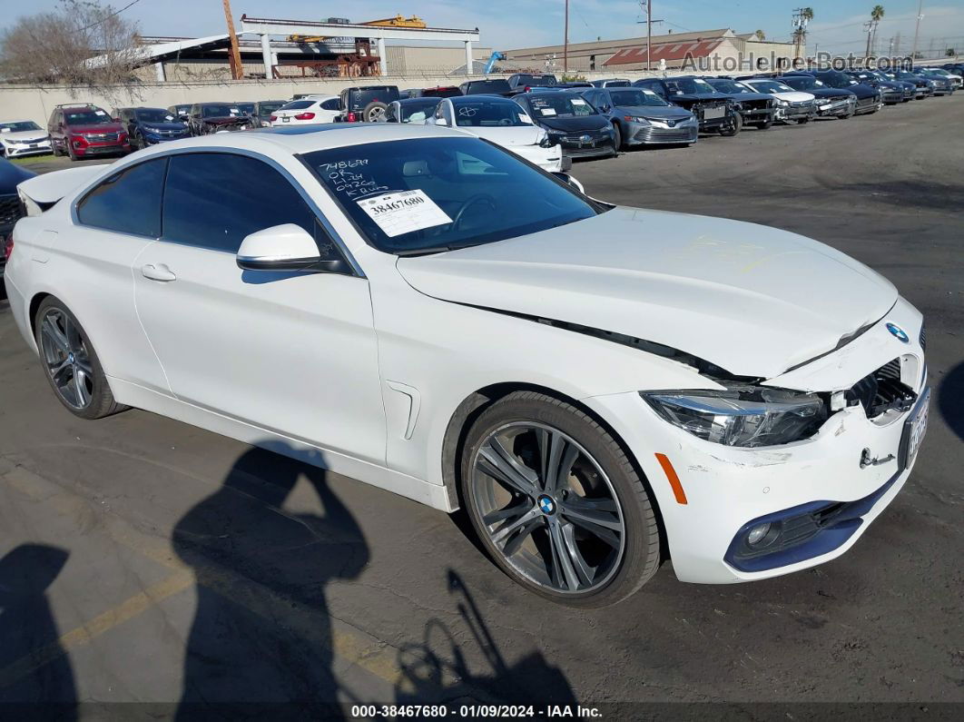 2018 Bmw 430i   White vin: WBA4W3C51JAF91458